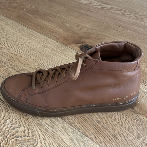 Common Projects Leather High Top Sneakers Size 39 - Picture 3 of 7